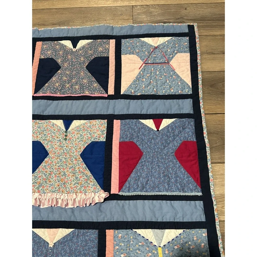 Handmade Dress Lap Quilt 46.5x38 By Covered in Love Quilt Ministry‎ 2015